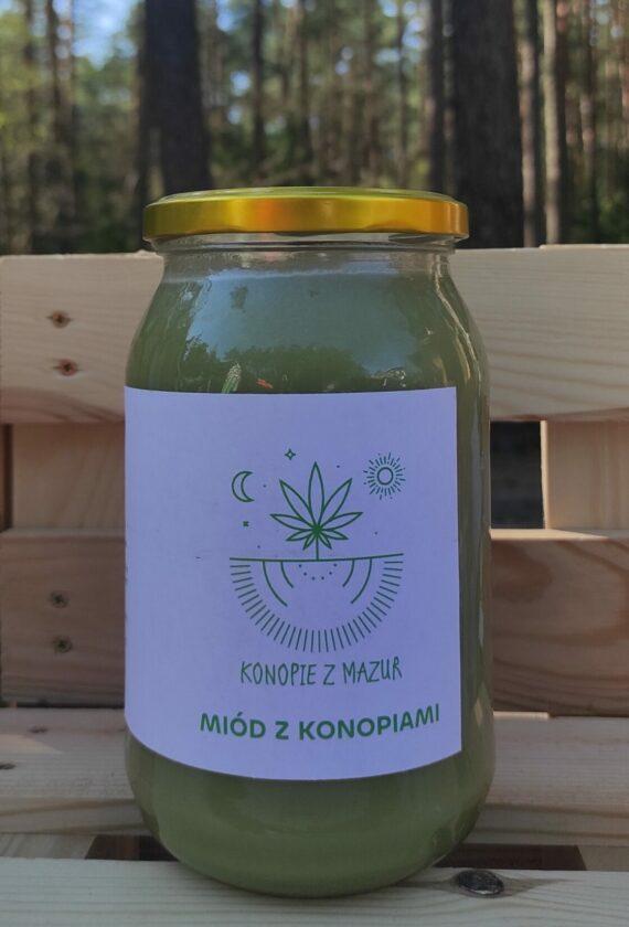 Miód z konopiami 1100g